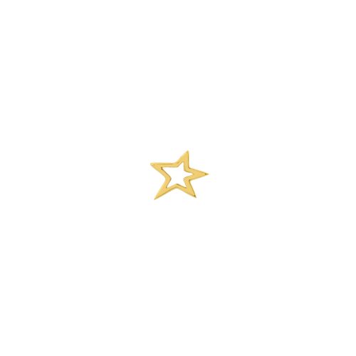 Estrela em ouro amarelo 18k